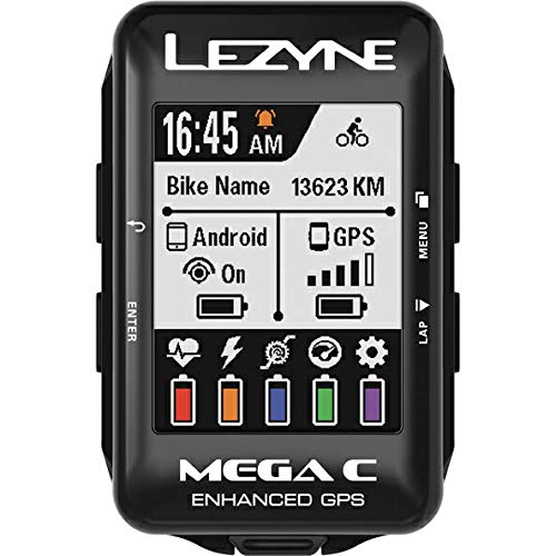 LEZYNE(レザイン) メガ C カラー GPS ブラック サイクルコンピューター