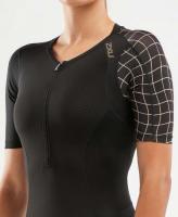 2XU BLK/GLD Compression Sleeved Trisiuit　コンプトライスーツ