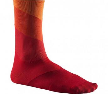 NAVIC　Road socks グラフィック ストライプ ソックス　レッド