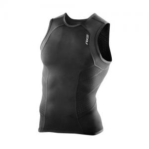 2XUPERFORM TRI SINGLET-Rear ZIP　BLK/BLK