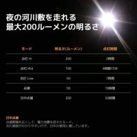 SERFAS(サーファス) 自転車用LEDヘッドライト USL-200(200ルーメン)