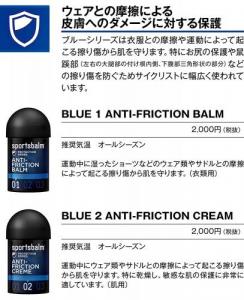 スポーツバルム sportbalm プロテクションシリーズ ブルー　1　2