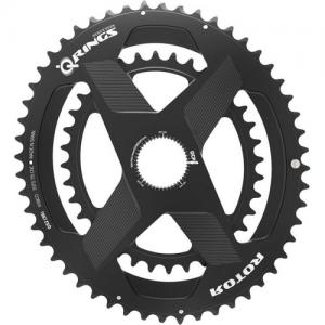 ROTOR　Q-RING OVAL SPIDERING 50/34T BLACK