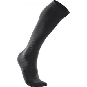 2XU Men's Compression Perf Run Sock / BLK/BLK